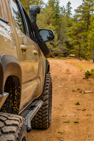 C4 Fabrication 2016+ Tacoma Sliders with optional Step Plates