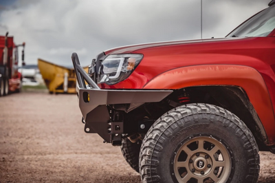 C4 Fabrication's 2005-2011 Tacoma Overland Series Front Bumper with Full Height Bull Bar and Tube Gussets