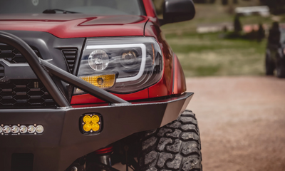 C4 Fabrication's 2005-2011 Tacoma Overland Series Front Bumper with Full Height Bull Bar and Tube Gussets