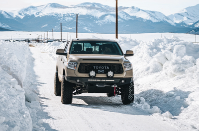 C4 Fabrication's 2014+ Tundra Overland Series Front Bumper with No Bull Bar