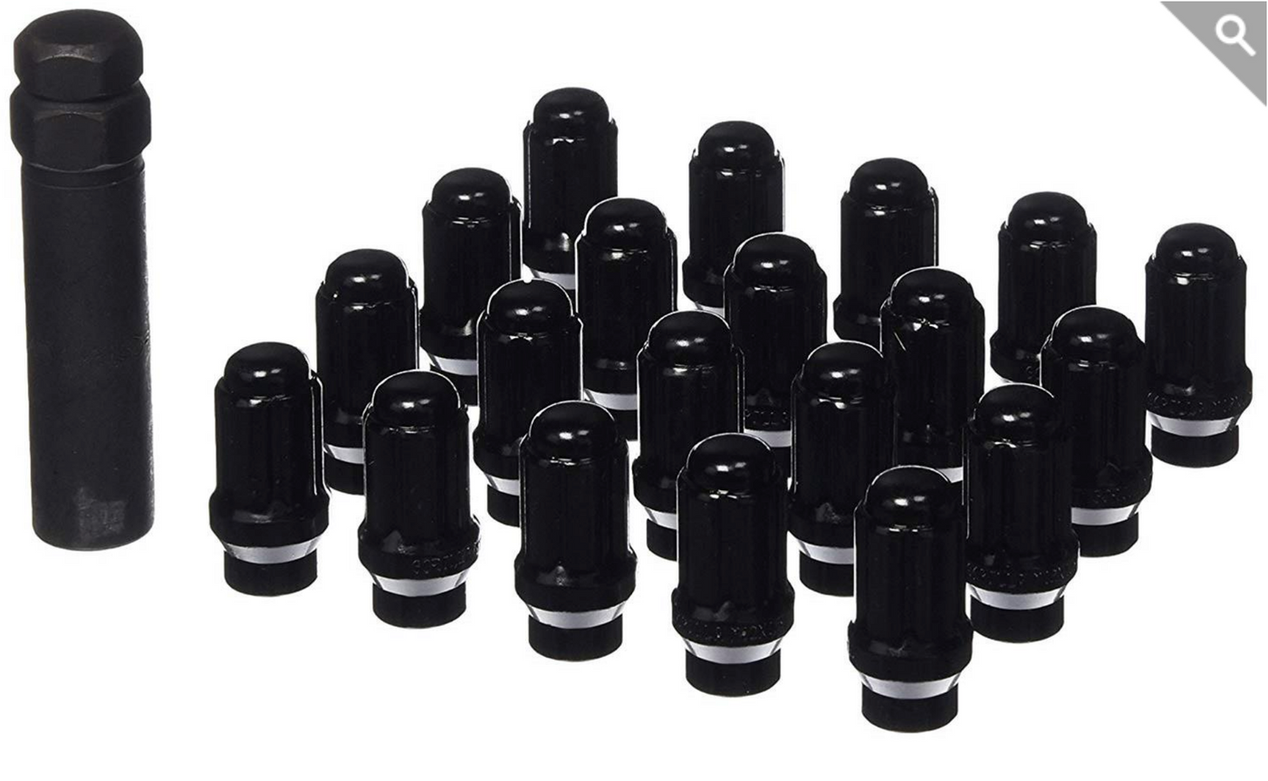 Gorilla Extended 12x1.5 Lug Nuts - Black