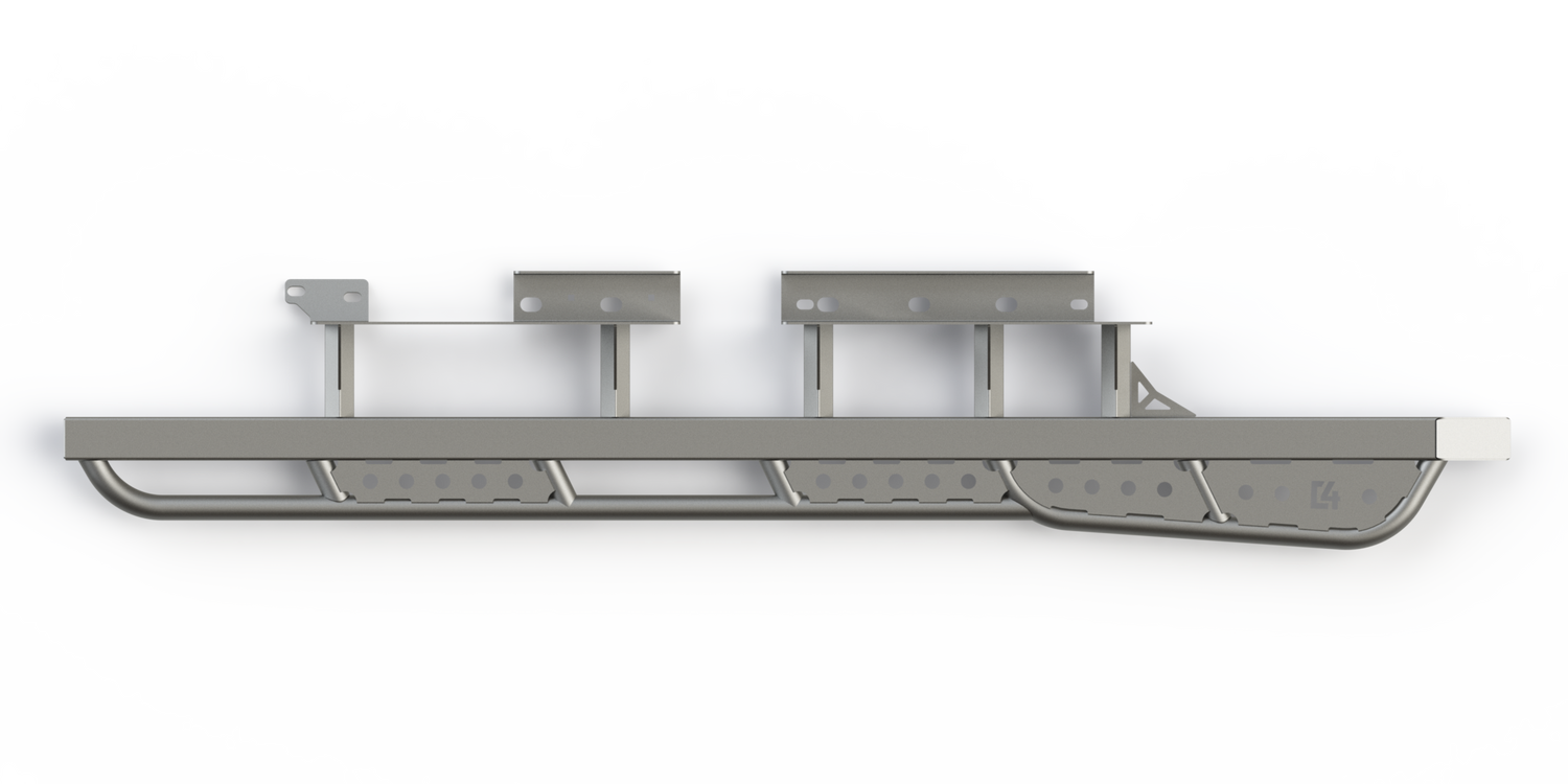 C4 Fabrication's 2014+ Tundra Crew Max Rock Sliders with optional Fill Plates