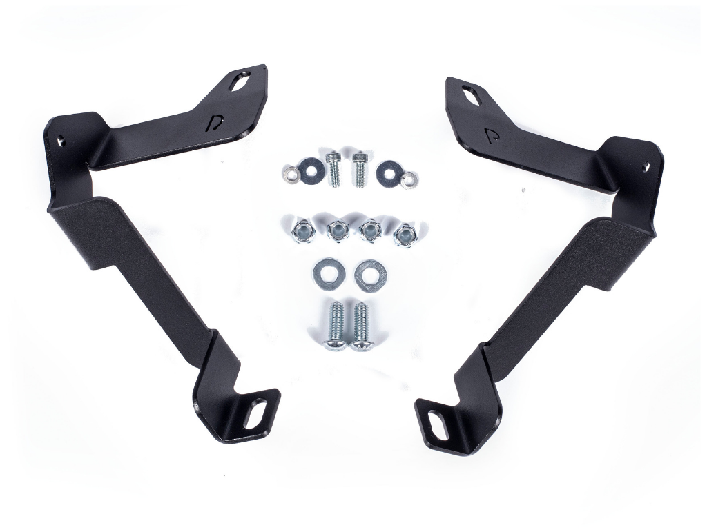 Cali Raised 2014-2021 Toyota Tundra 32" Lower Bumper Hidden LED Light Bar Brackets Kit