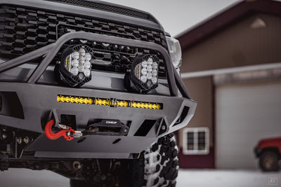 C4 Fabrication's 2014+ Tundra Overland Series Front Bumper with Full Height Bull Bar and Tube Gussets