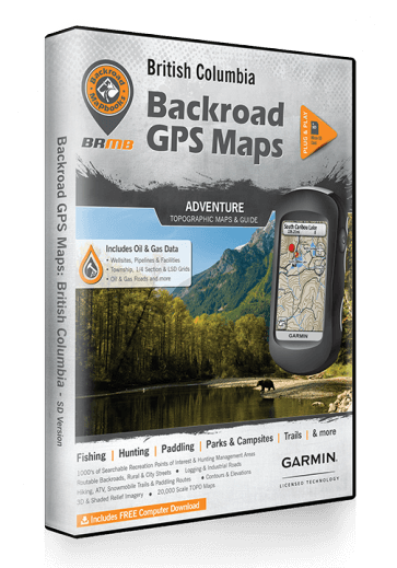 Backroad GPS Maps - British Columbia - Overland Outfitters