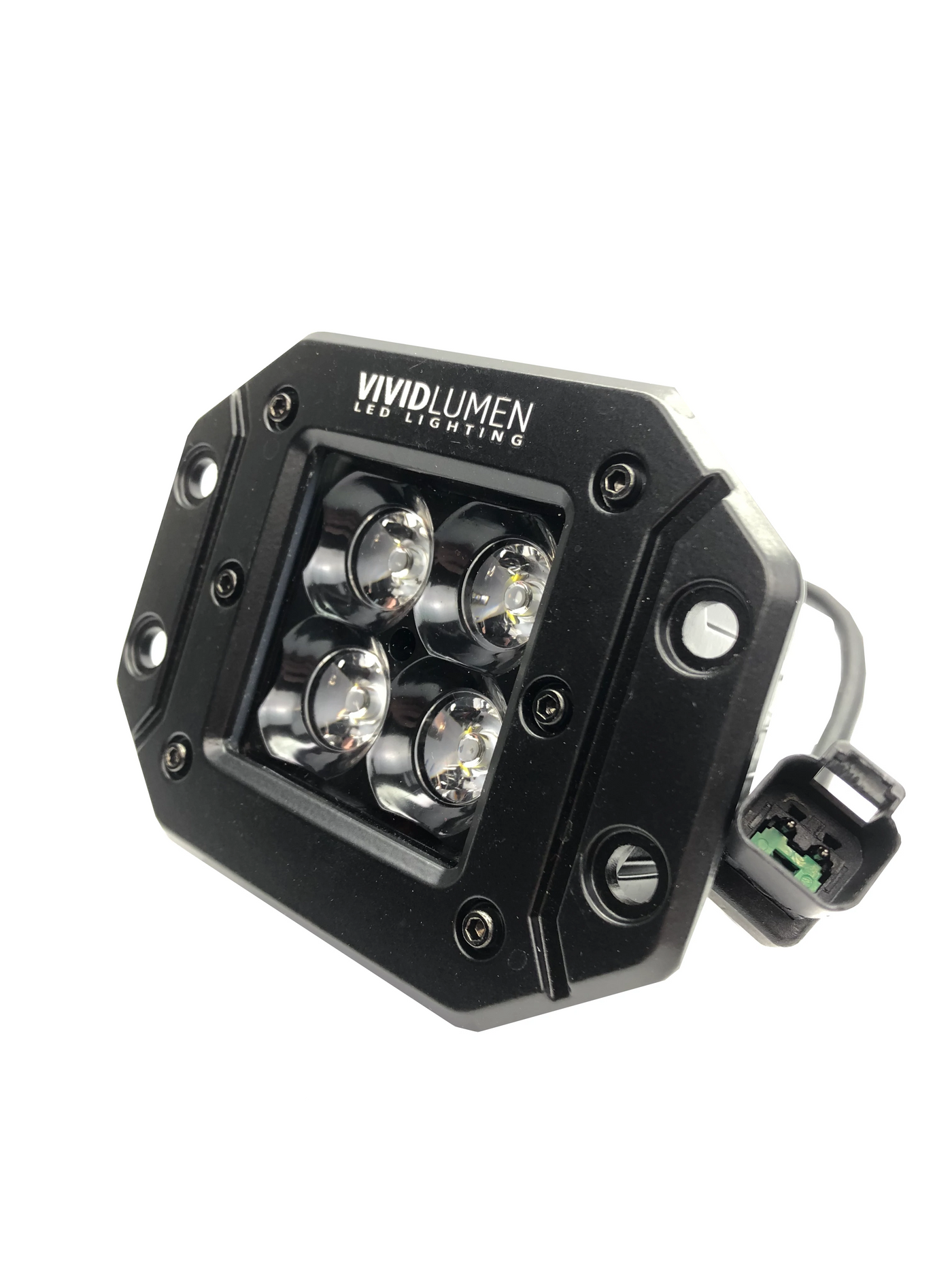 Vivid Lumen Midnight Series 3 Inch Cube Flush Mount Flood (Single)