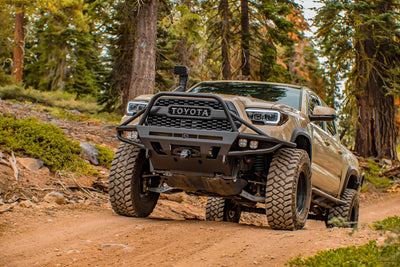 C4 Fabrication's 2016+ Tacoma Hybrid Front Bumper with Full Height Bull Bar and Tube Gussets