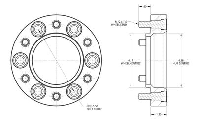 Spidertrax Off-Road Toyota 1.25" Wheel Spacers