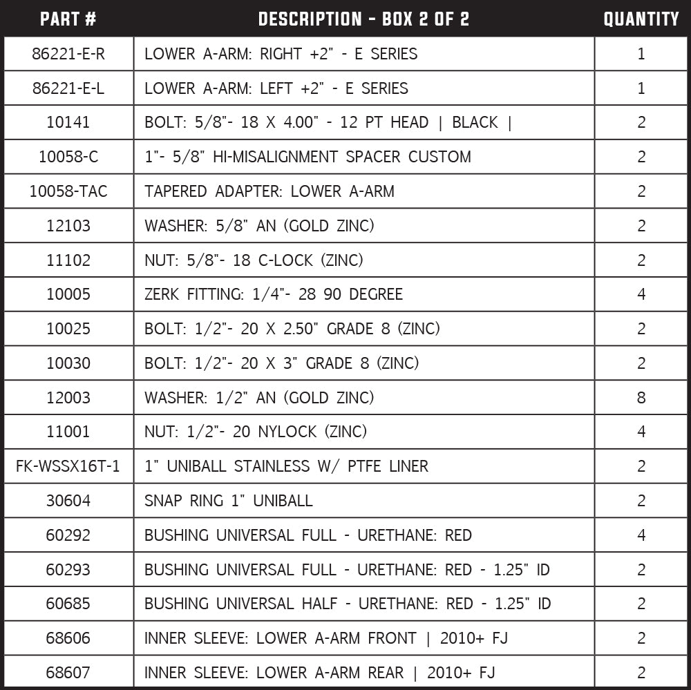 Total Chaos Fabrication 2016-2023 Tacoma Long Travel Suspension +2 Inch Expedition Series Long Travel Kit