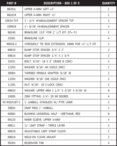 Total Chaos Fabrication 2010-2022 4Runner KDSS Long Travel Suspension +2 Inch Expedition Series Long Travel Kit