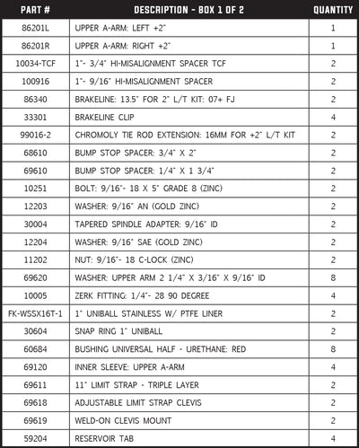 Total Chaos Fabrication 2010-2022 4Runner KDSS Long Travel Suspension +2 Inch Expedition Series Long Travel Kit