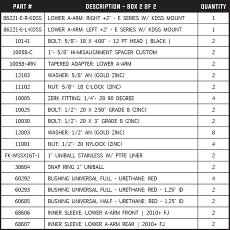 Total Chaos Fabrication 2010-2022 4Runner KDSS Long Travel Suspension +2 Inch Expedition Series Long Travel Kit