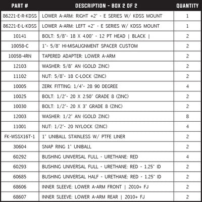 Total Chaos Fabrication 2010-2022 4Runner KDSS Long Travel Suspension +2 Inch Expedition Series Long Travel Kit