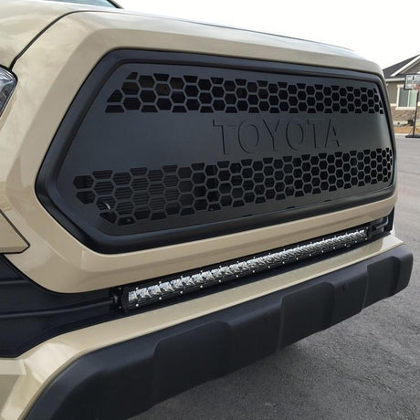 2016+ Toyota Tacoma 32" Slim Light Bar Lower Bumper Brackets - Cali Raised LED